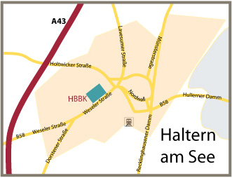 Anfahrt HBBK Haltern